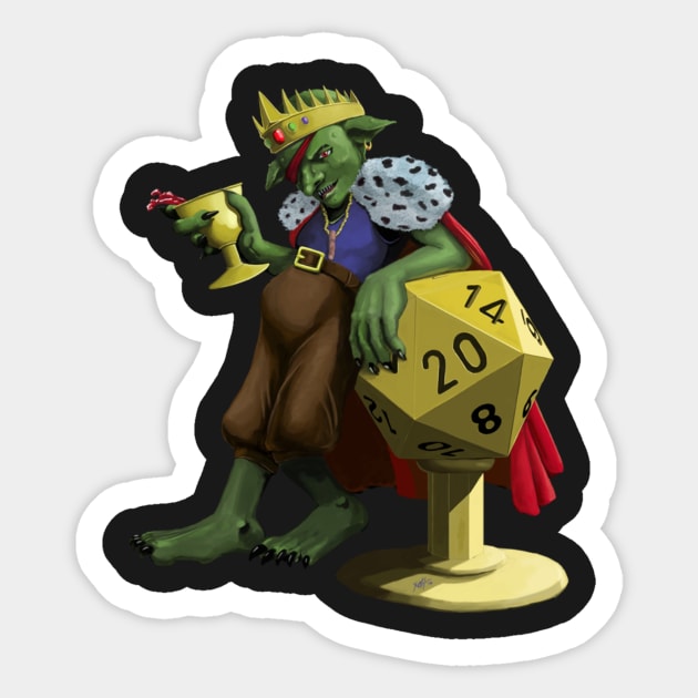 Dungeon Master's Block King Stomp Sticker by dms_block